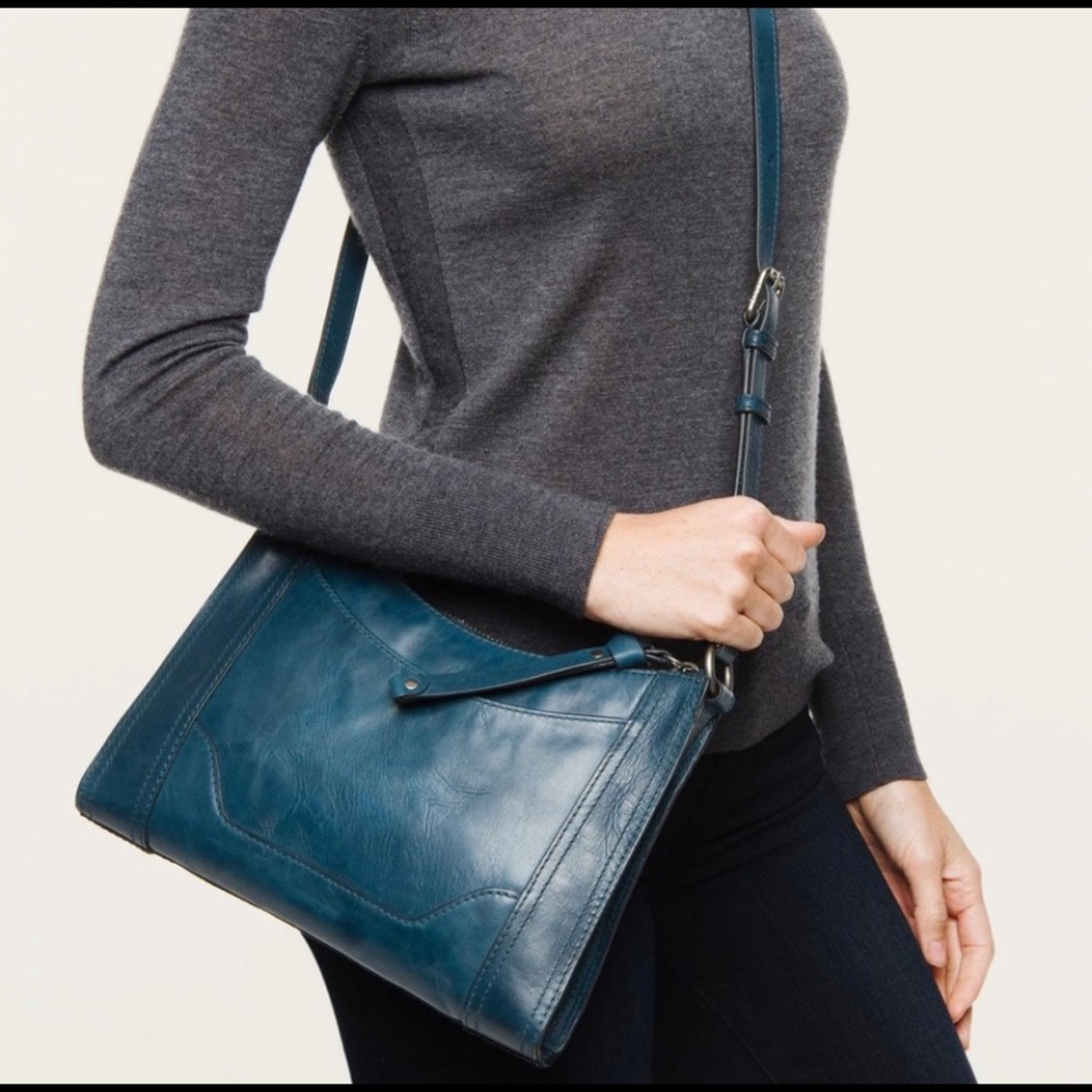 Frye Melissa Zip Crossbody Bag Peacock